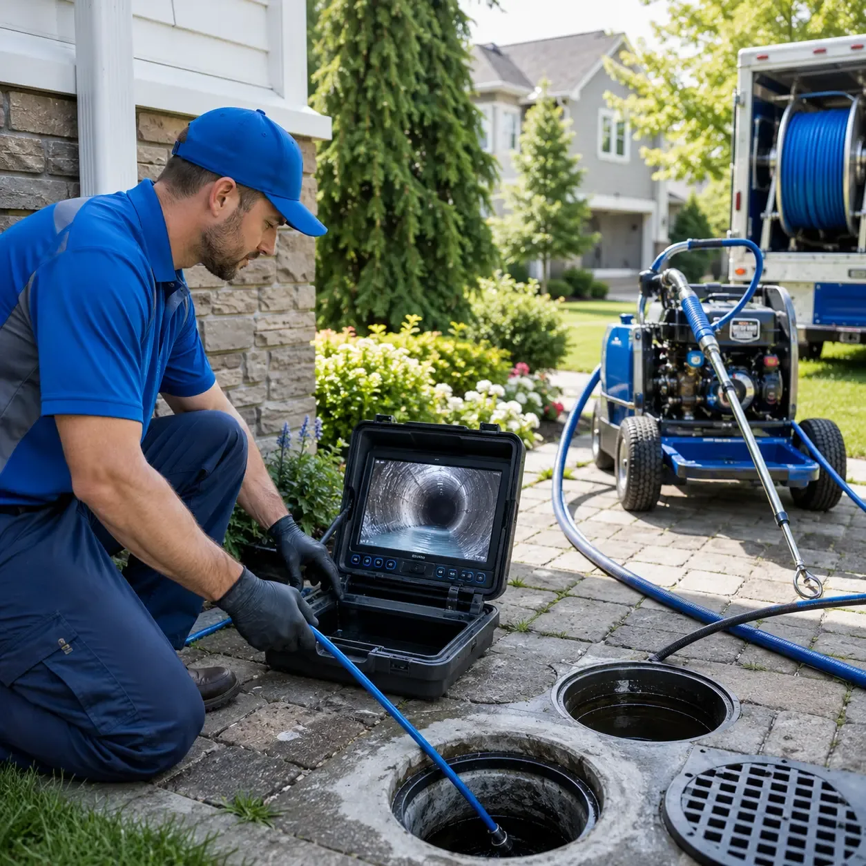 Outdoor drain cleaning professionals serving Towson, MD